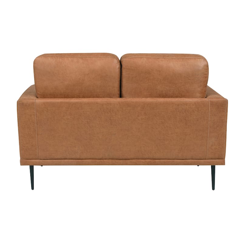Antler Polished Microfiber Living Room Loveseat