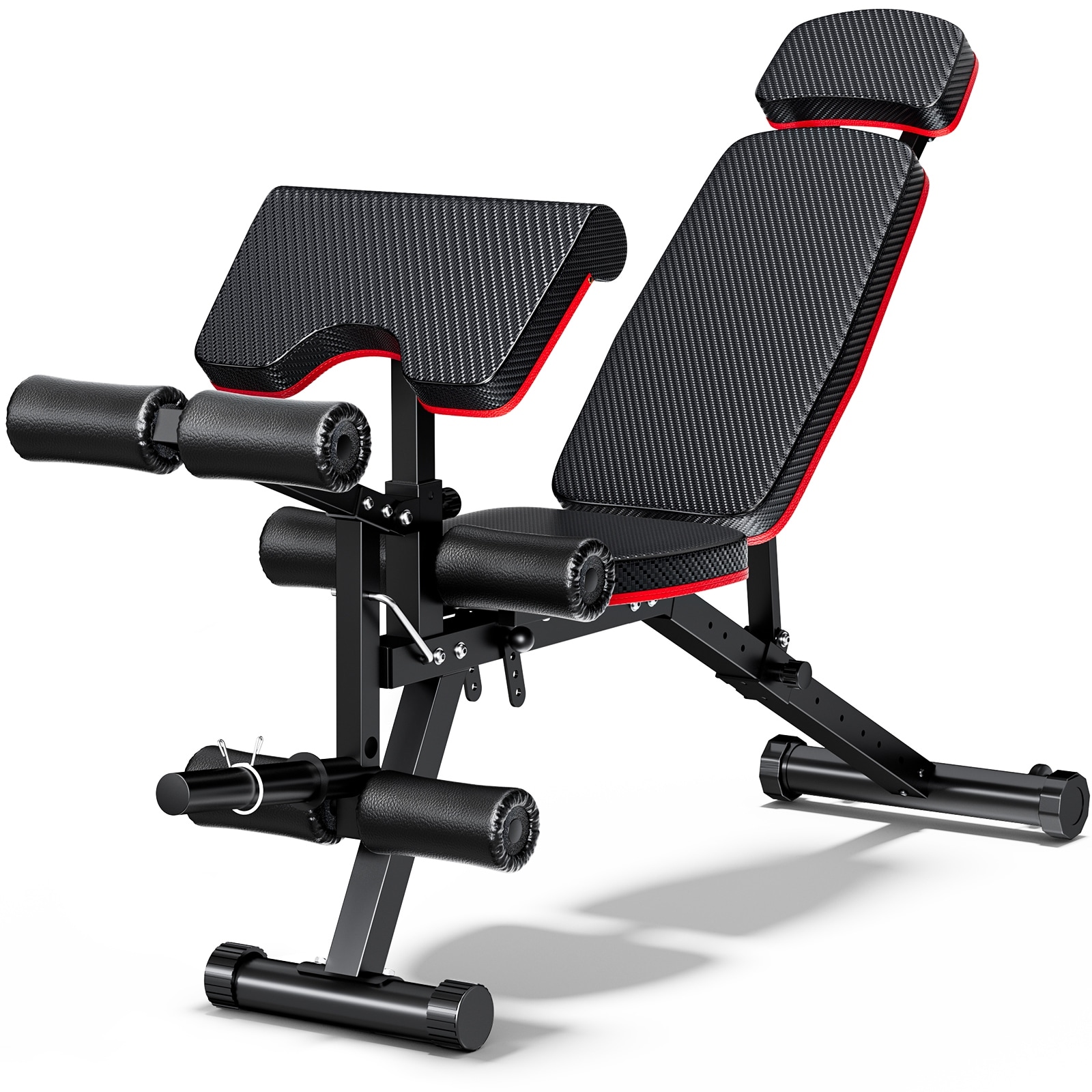 Weight Bench Workout Bench for Home Gym with Extended Headrest