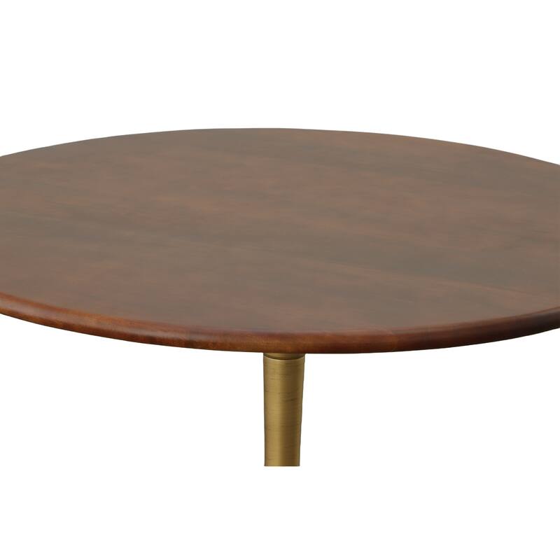 Carolina Living Alden Wood Top 40" Round Dining Table