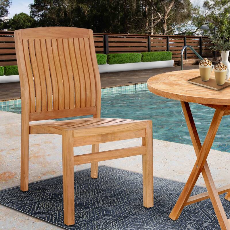 Chic Teak Belize Teak Wood Indoor/ Outdoor Dining Side Chair