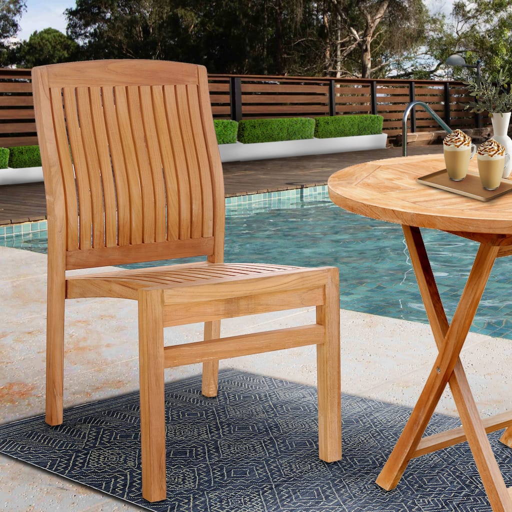 Chic Teak Belize Teak Wood Indoor/ Outdoor Dining Side Chair