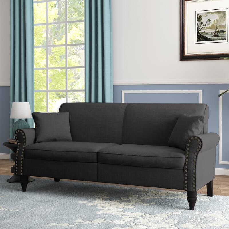 Modern 73" Couch Loveseat Upholstered Sofa