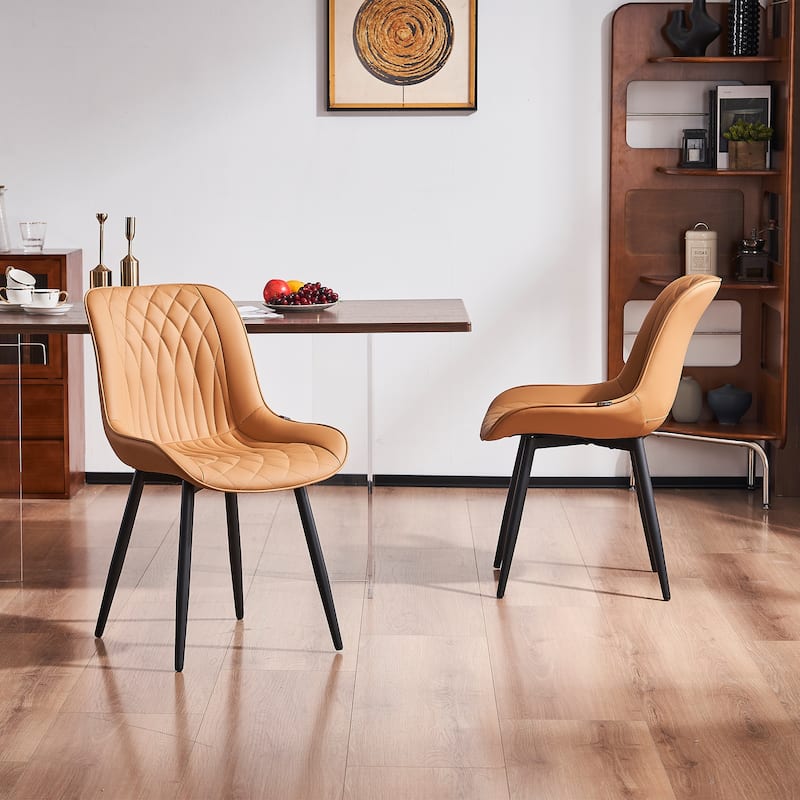 Modern Dining Chairs Set of 2 Upholstered Dining Room Chairs