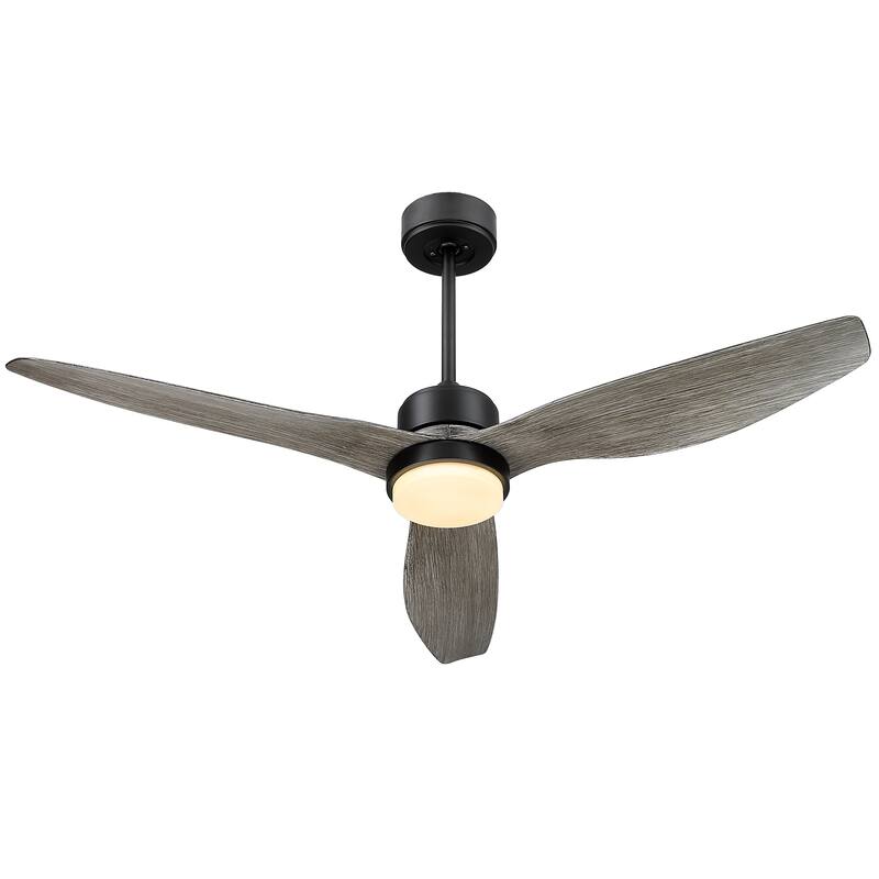 52-inch Farmhouse LED Ceiling Fan with Lights and Remote Control