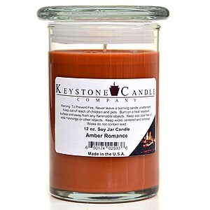 3 Pcs of 12 oz Amber Romance Soy Jar Candles 3.5 in. diameter x 5 in. tall