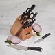 preview thumbnail 2 of 7, Cuisinart 12pc Black & Stainless Steel Cutlery Block Set- ColorPro Collection - N/A
