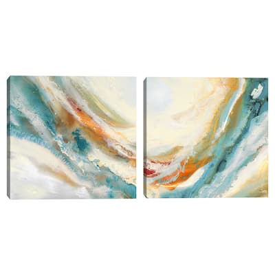 Striations I-II by Maret Hensick Canvas Art Prints