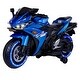 preview thumbnail 6 of 8, 12V Kids Ride On Motorcycle,550W Electric Ride On Motorcycle,Training Wheels Blue