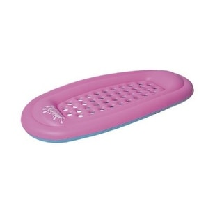 72.5" Reversible Pink and Blue Honolulu Inflatable Swimming Pool Lounger Mattress Raft Float
