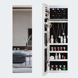 Full Mirror Jewelry Storage Cabinet - Bed Bath & Beyond - 36950989