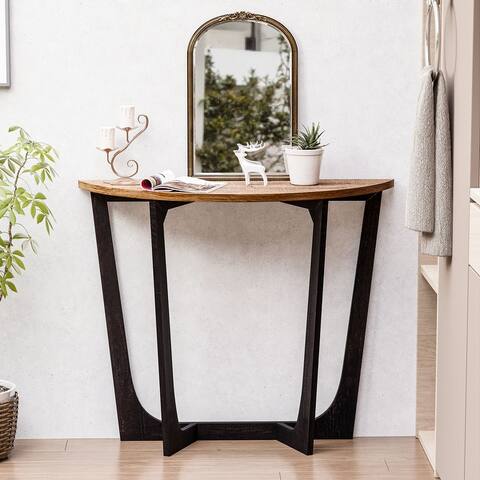 COZAYH Rustic Farmhouse End Table, French Country Accent Coffee Table for Family, Small Spaces