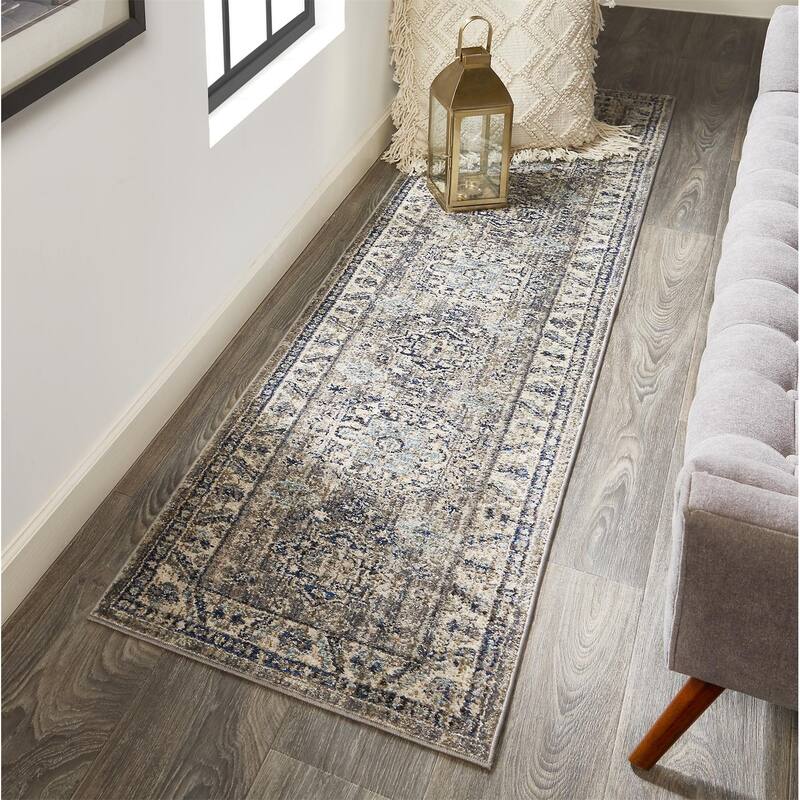 Bellini Vintage Bohemian Medallion Oriental Transitional Area Rug