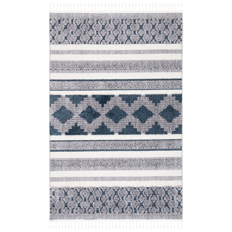 SAFAVIEH Marrakech Moroccan Madelene Boho Braided Tassel Area Rug