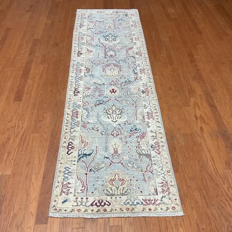 HERAT ORIENTAL Handmade Khotan Wool Runner - 2'10" x 10'
