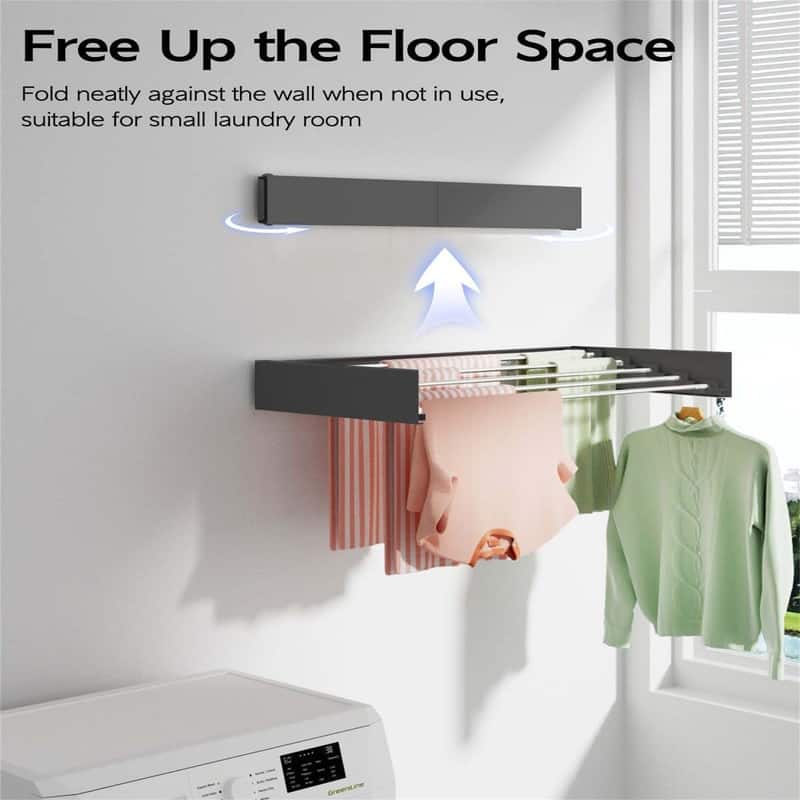 Wall Mounted Clothes Drying Rack