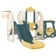preview thumbnail 11 of 23, Kids Swing-N-Slide with Bus Play Structure, Freestanding Bus Toy with Slide&Swing , Bus Slide Set with Basketball Hoop