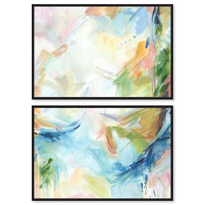 In the Beginning Canvas Set of 2 by Art Remedy