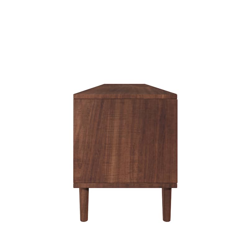 Roomfitters 78 Inch TV Stand for TVs up to 85 Inch, Modern Media Console with 4 Drawers & Soft Close Doors, Dark Brown