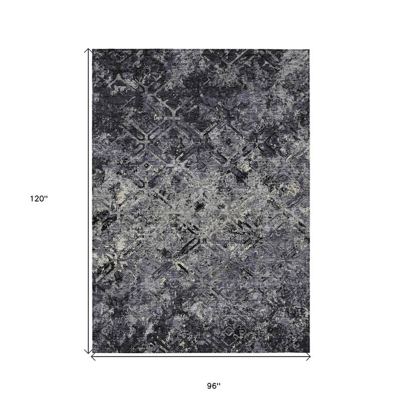 HomeRoots Geometric Transitional Rectangle Outdoor Rug