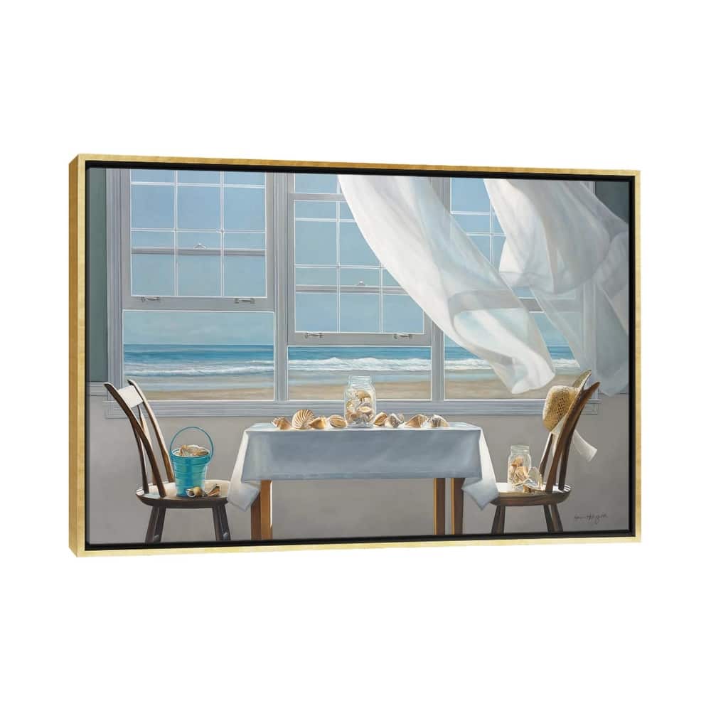 iCanvas "The Shell Collectors" by Karen Hollingsworth Framed Canvas Print