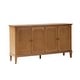 preview thumbnail 2 of 19, HULALA HOME Jane Transitional Solid Wood 58"Wide 4 Door Sideboard
