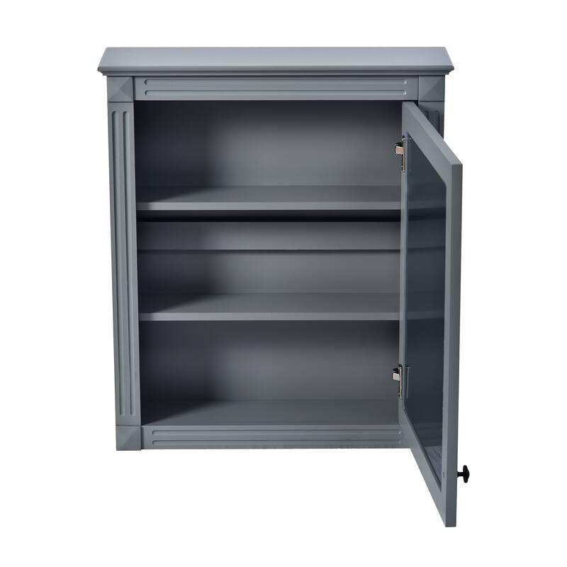 24" x 27" Rectangular MDF Medicine Cabinet with Mirror - 24" x 7" x 27.76"
