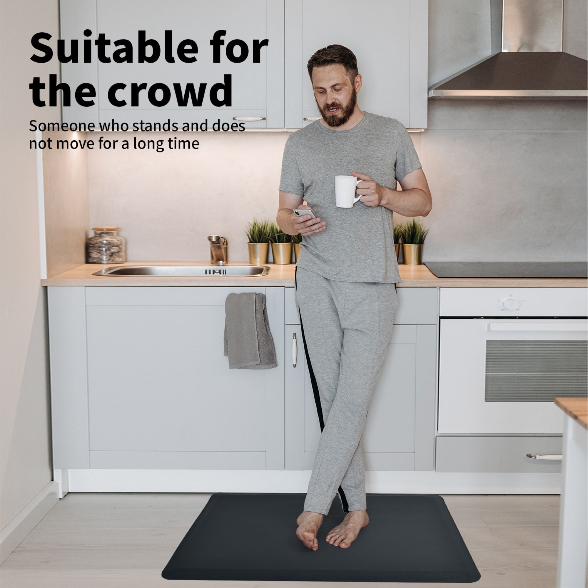 Standing Desk Best Kitchen Standing Mat Anti-Fatigue Comfort Mat