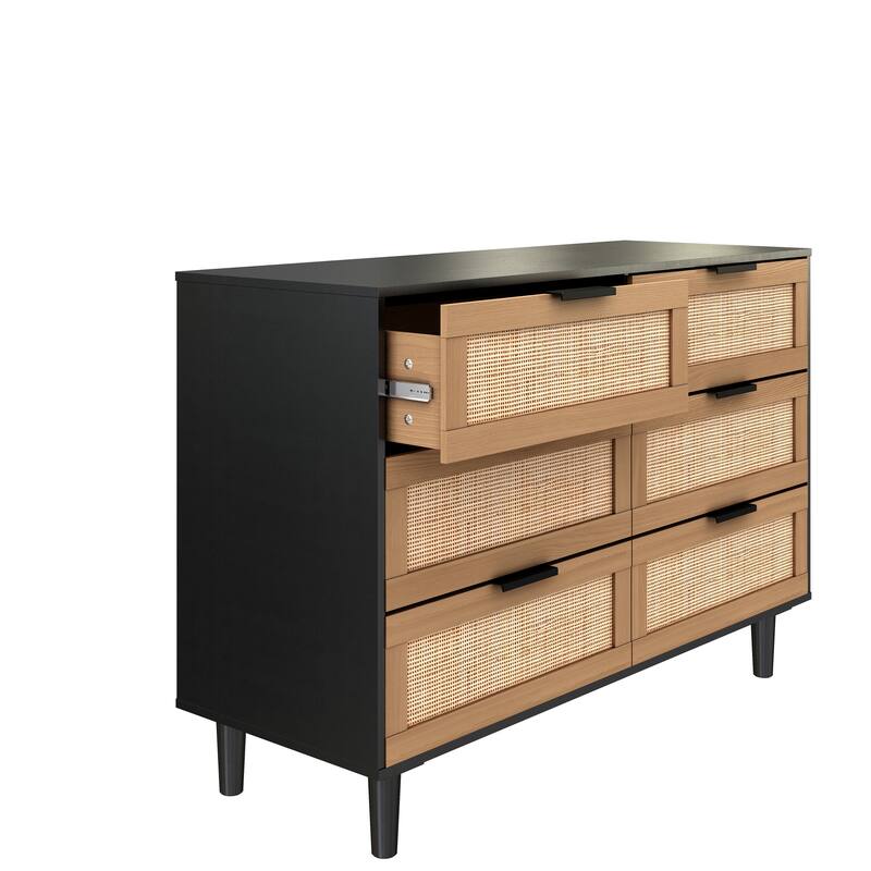6 drawers Rattan dresser Bed Bath & Beyond 39151094
