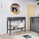 preview thumbnail 2 of 3, Fisher Price by Dream On Me Delani Changing Table, with ample storage, made with Sustainable New Zealand Pinewood - Carbon