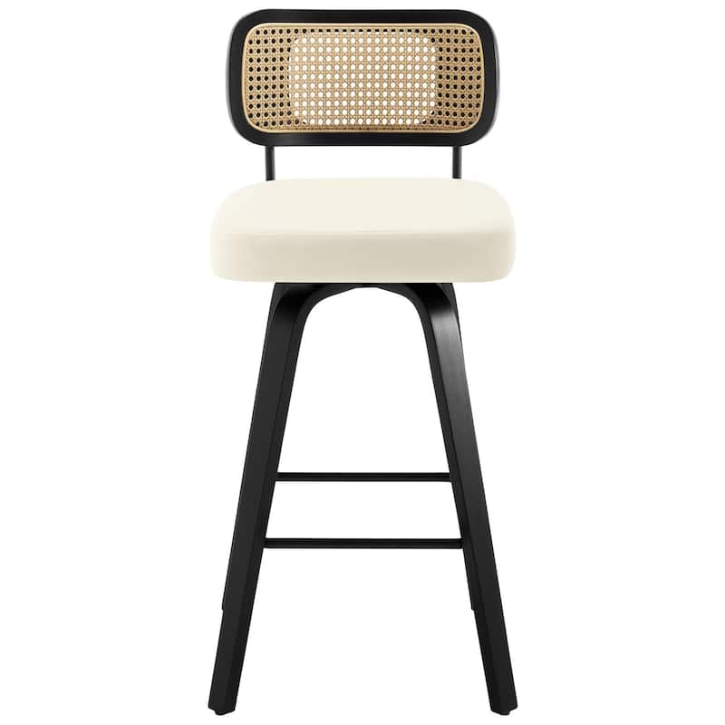 26"/29" Swivel Counter/Bar Stools with Black Bentwood Legs