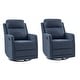 preview thumbnail 32 of 48, Diana Modern Polyester 360-degree Swivel Rocker Recliner Set of 2 by HULALA HOME