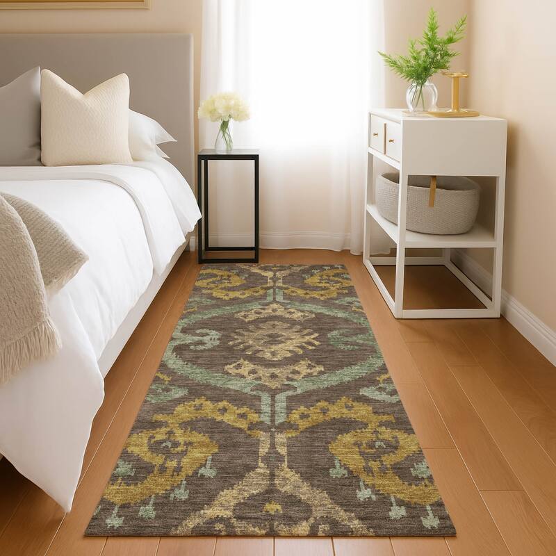 Machine Washable Indoor/ Outdoor Global Empire Chantille Rug
