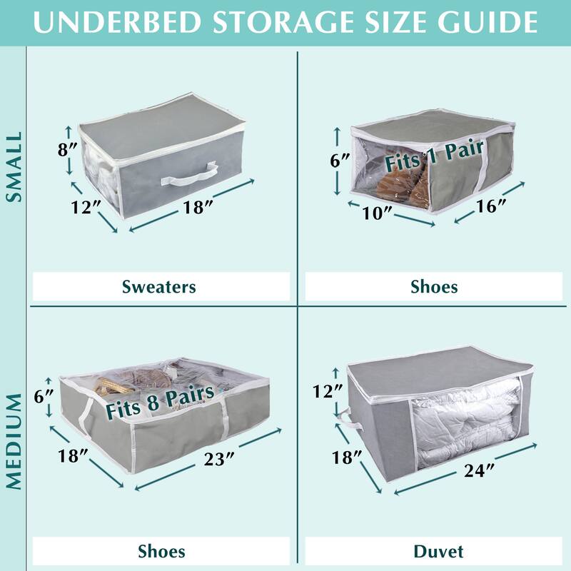 Set of 2 Gray Damask Soft Storage Bins w/ Zipper Closure 18