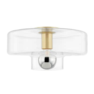 Mitzi by Hudson Valley Iona 1-light Flush Mount with Clear Glass
