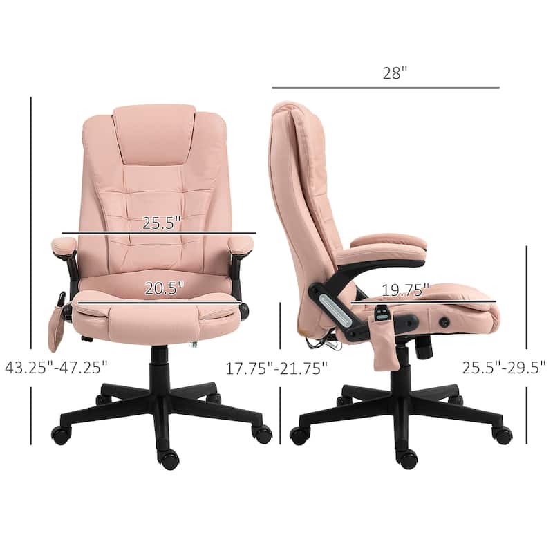 6 Point Vibrating Massage Office Chair with Heat