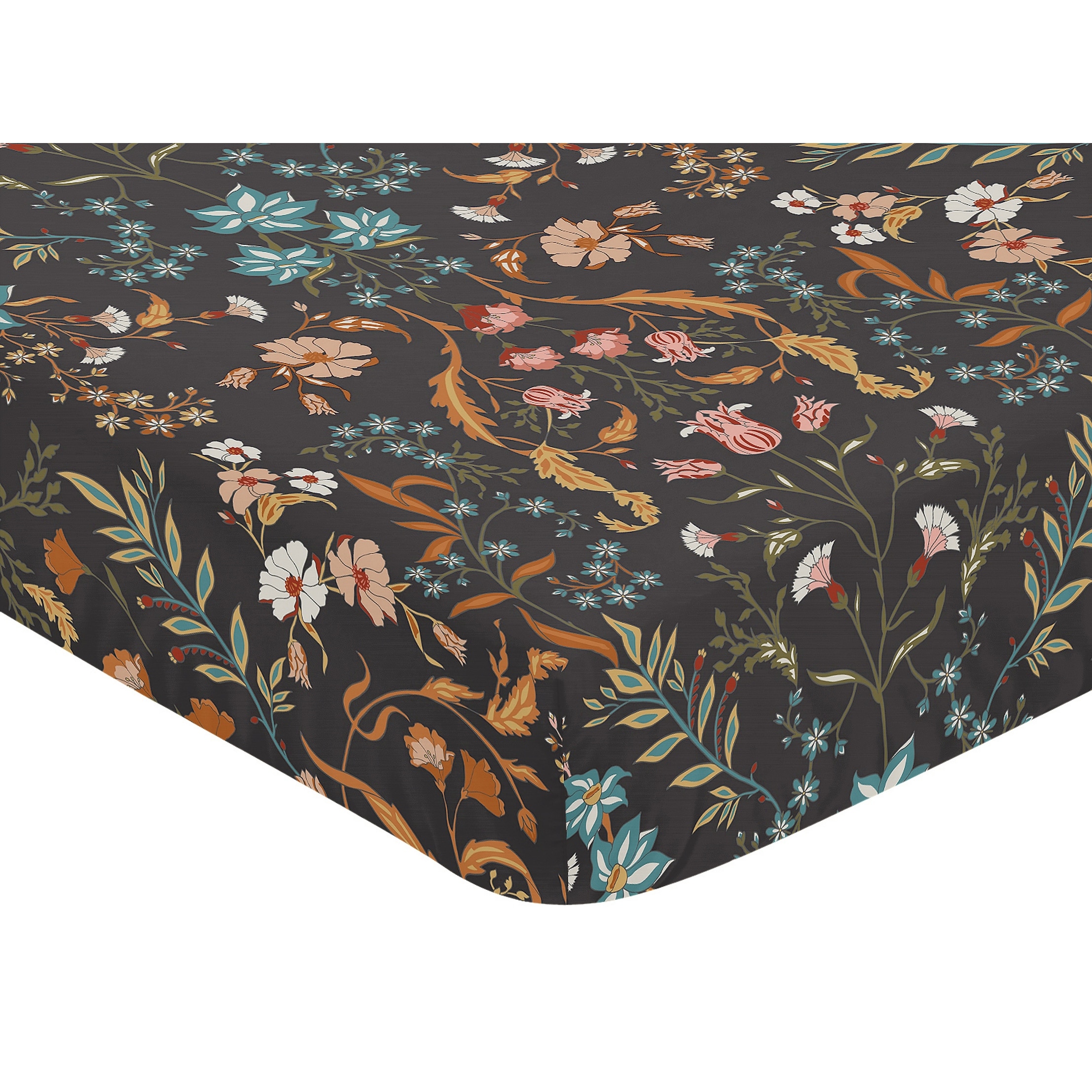 Dark teal crib sheet outlet