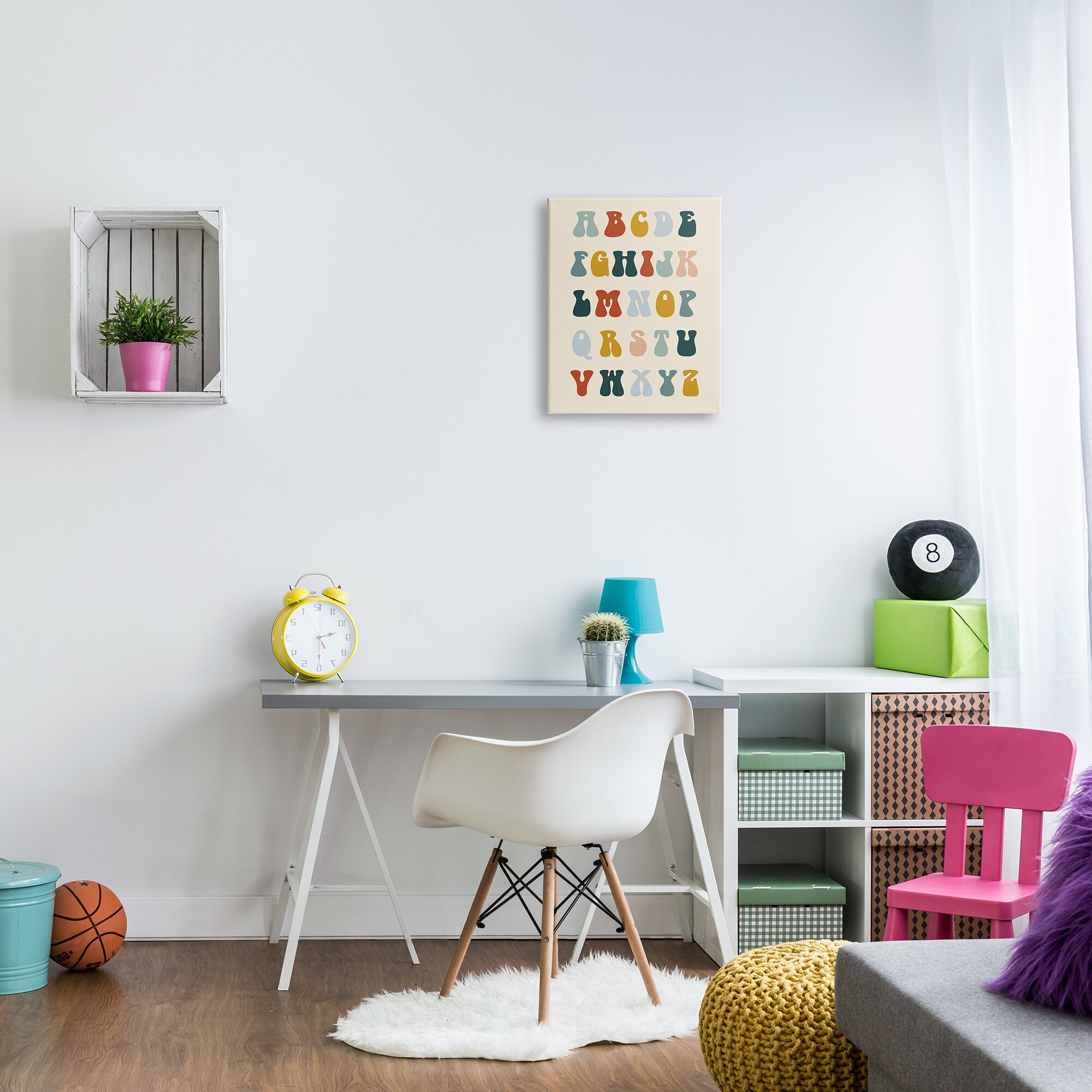 【半額】 Canvas Letters Alphabet Earthy Stupell Wall by Design Art シャツ