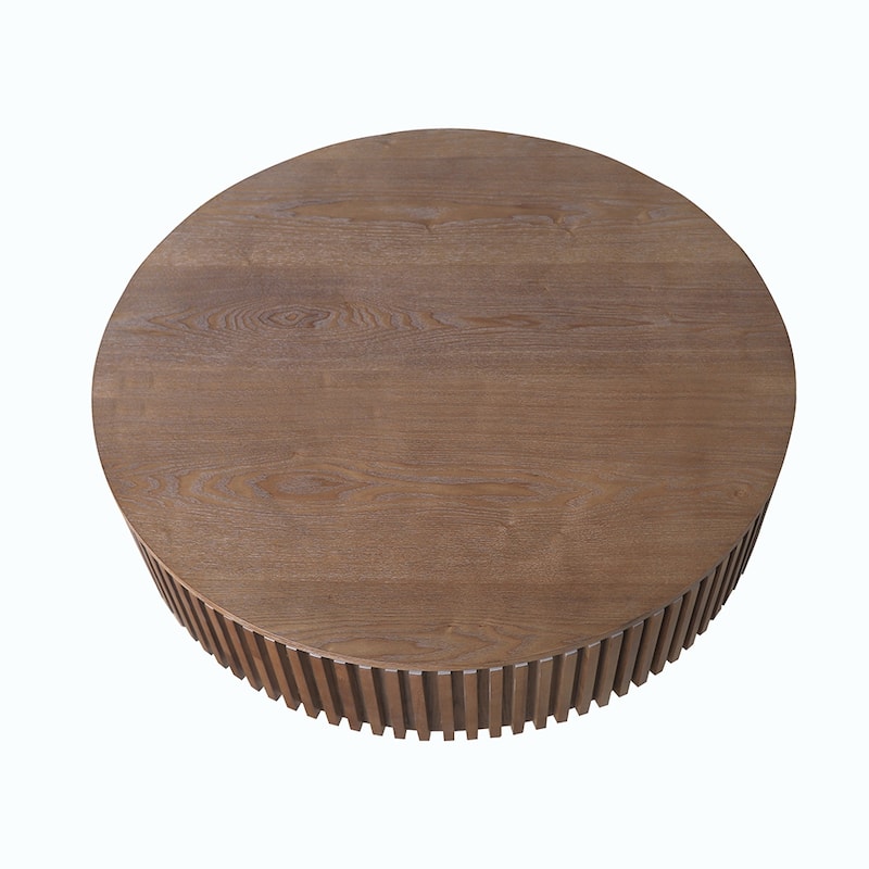 Round Coffee Table with Storage