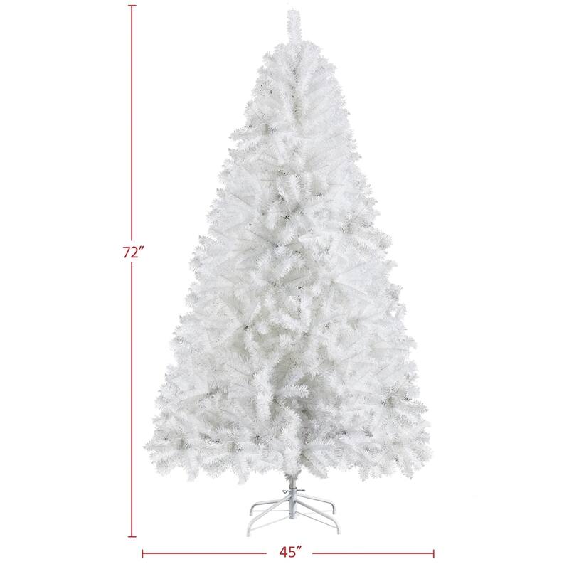 Yaheetech 6Ft/7.5ft Hinged Spruce Christmas Tree Holiday Decorative