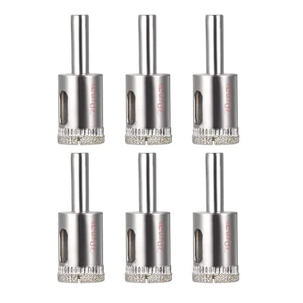Shop 6 Pcs 20mm Diamond Grit Hole Saw Drill Bit For Glass Porcelain Ceramic Tile 20mm 6pcs On Sale Overstock 25441088