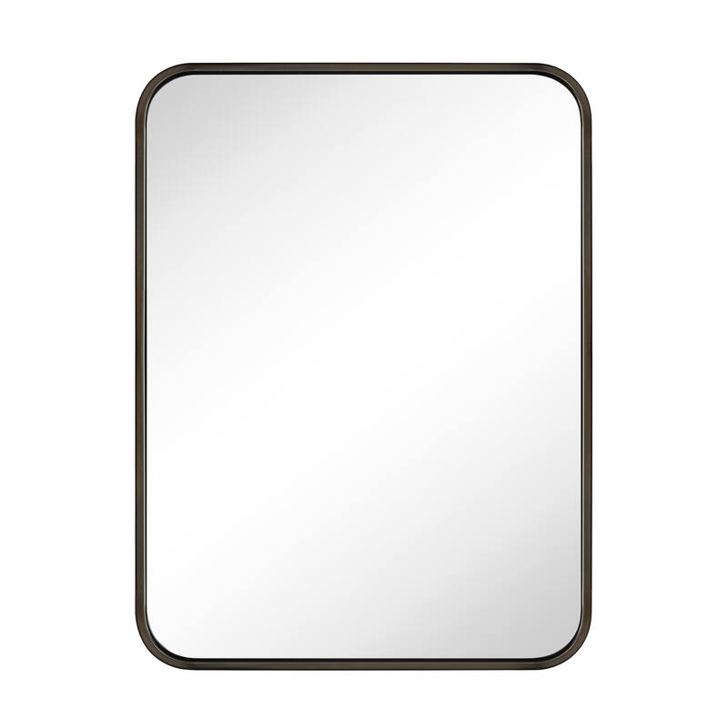 Rounded Rectangle Bathroom Vanity Mirror, Vertically/Horizontal Hanging