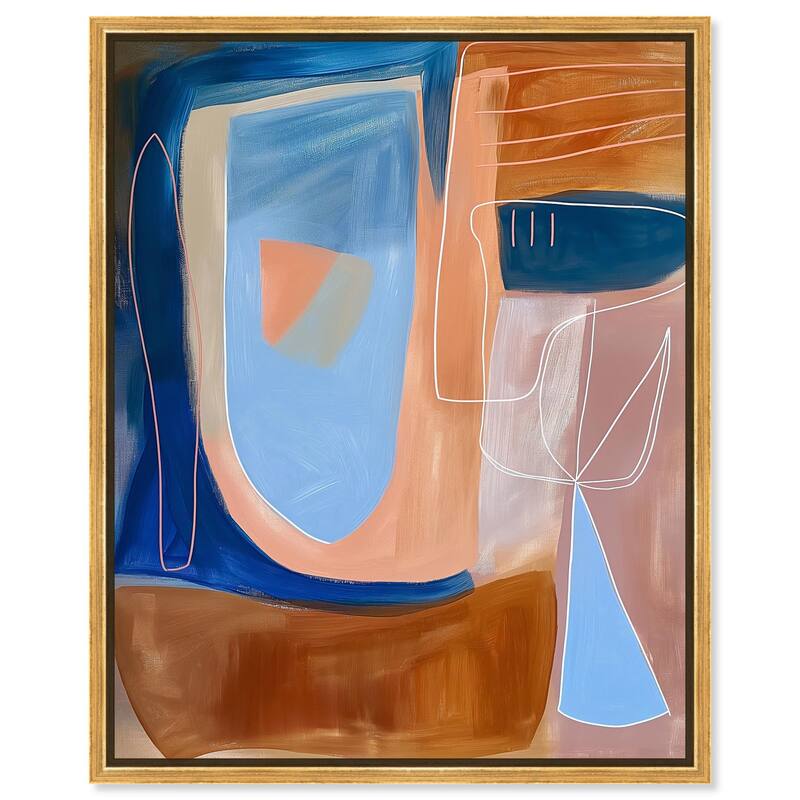 An Abstract Oil II Canvas by Art Remedy - 24" x 30" - Gold
