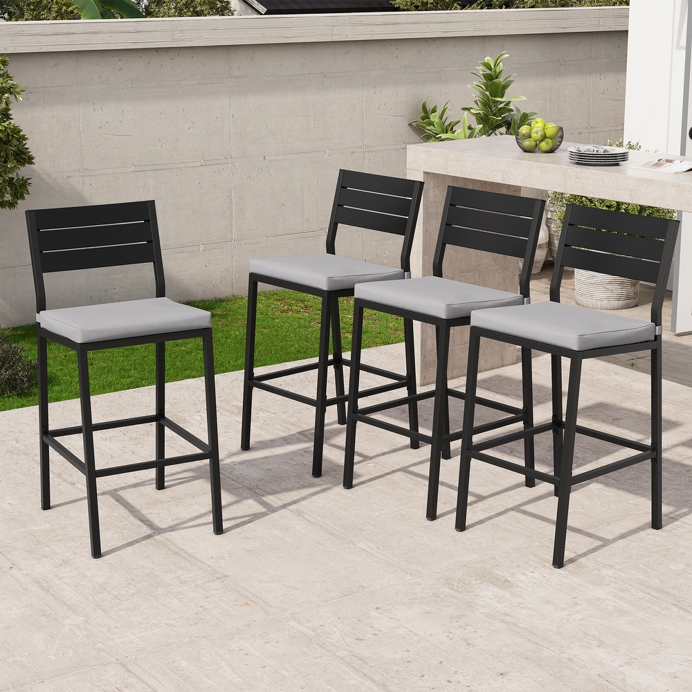 Outdoor Barstool Counter Height Bar Stools with Cushion - see picture
