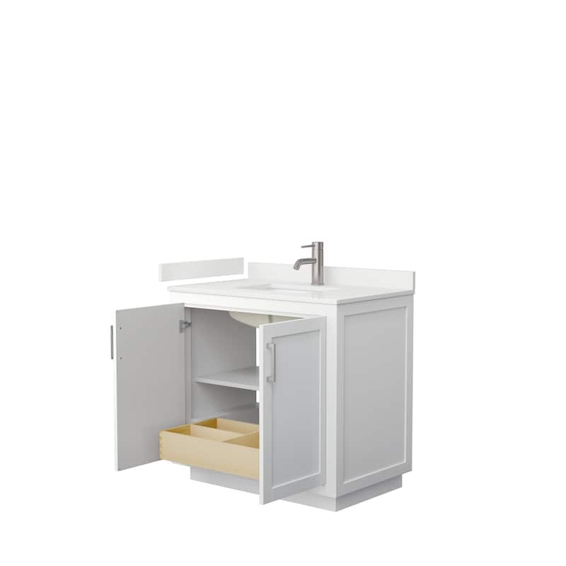 Miranda 36-inch Single Vanity, Quartz Top