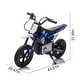 preview thumbnail 2 of 78, High Power 24V Ride On Motocross Motorcycle for Kids 5-15, 200W Hub Motor, Rear Wheel Shock Absorber, Bluetooth, LED Lights
