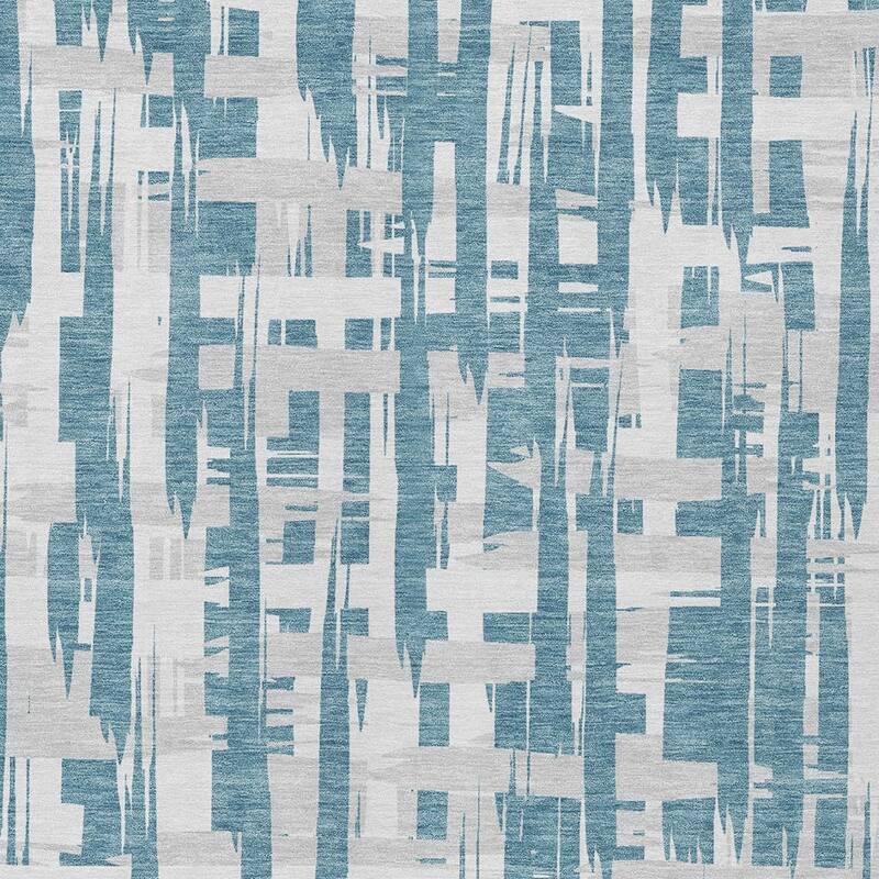 HomeRoots Striped Transitional Rectangle Outdoor Rug