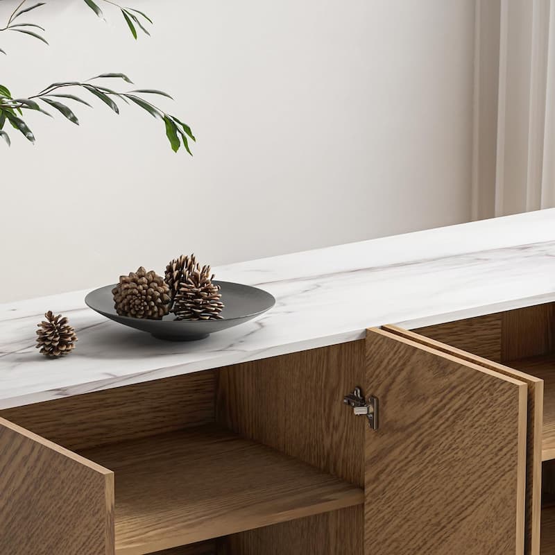 Roomfitters Media Console Cabinet/TV Stand/Side board up to 60" - 58 inches