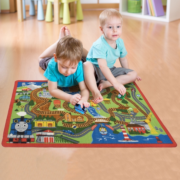 Thomas the shop train play rug