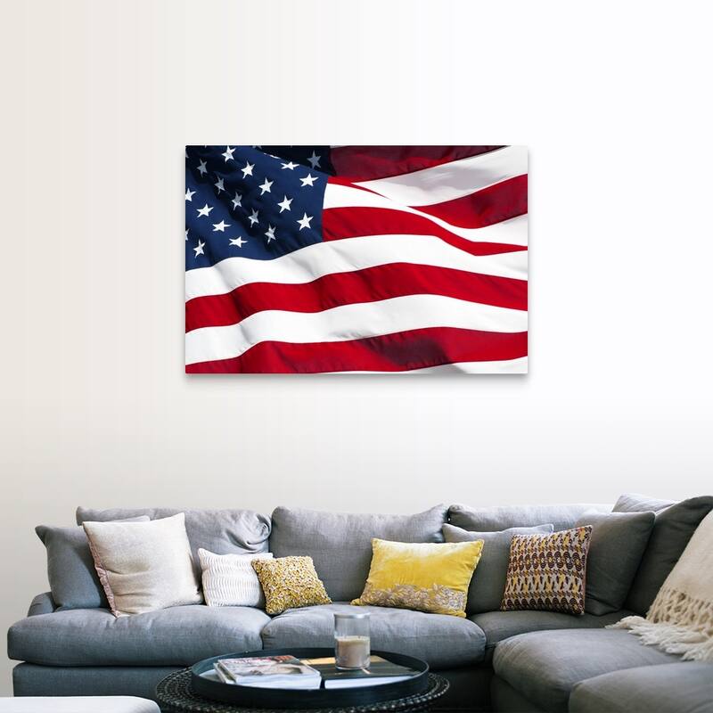 "American Flag" Canvas Wall Art - 48 x 32