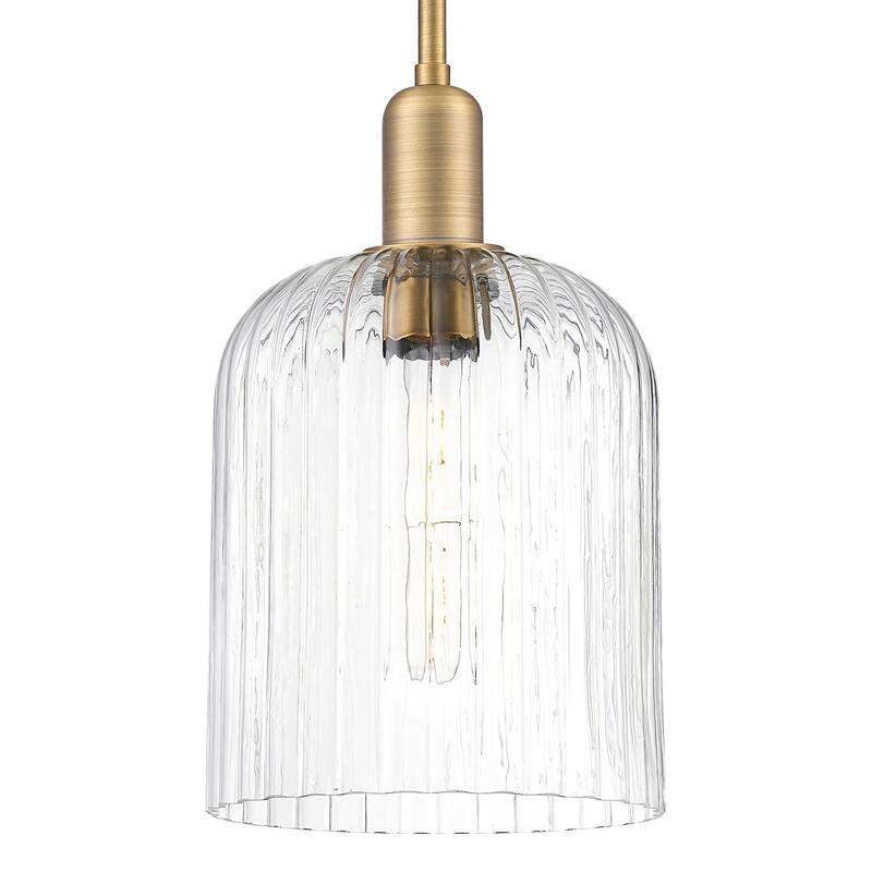 Innovations Lighting 716-1S-G559-8CL Bridal Veil 8" Wide Mini Pendant - Brushed Brass